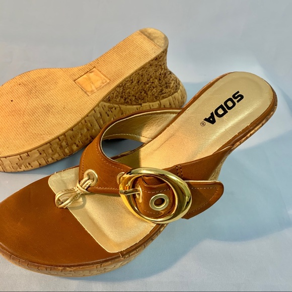 Y2K Soda wedge heels size 8.5 - Picture 4 of 4